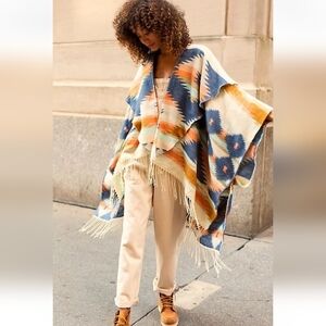Free People Crossroads Poncho One Size